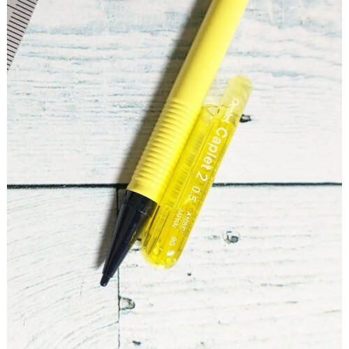 Pentel Capulet 2 Knock-type Mechanical Pencil 0.5mm YEL with Cap LTD From JAPAN