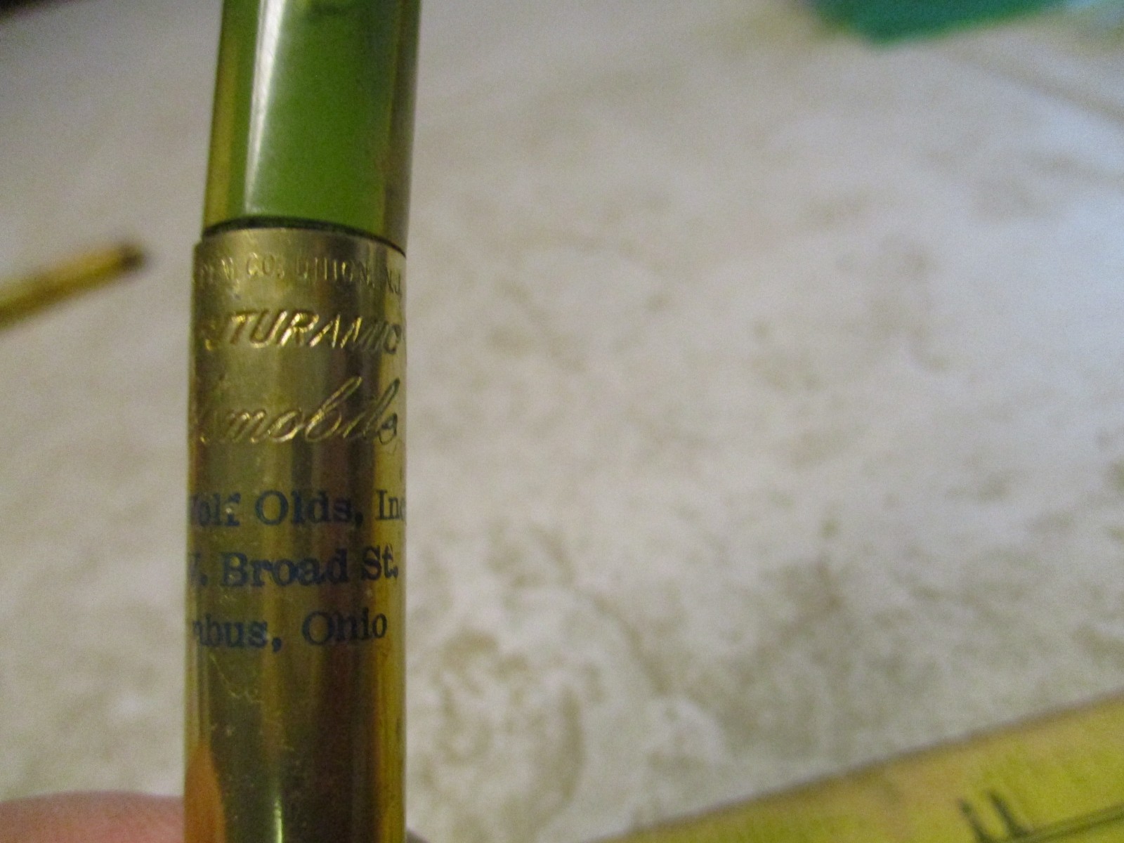 Vtg Golden Anniversary Floating Mechanical Pencil for Oldsmobile Secretary M35