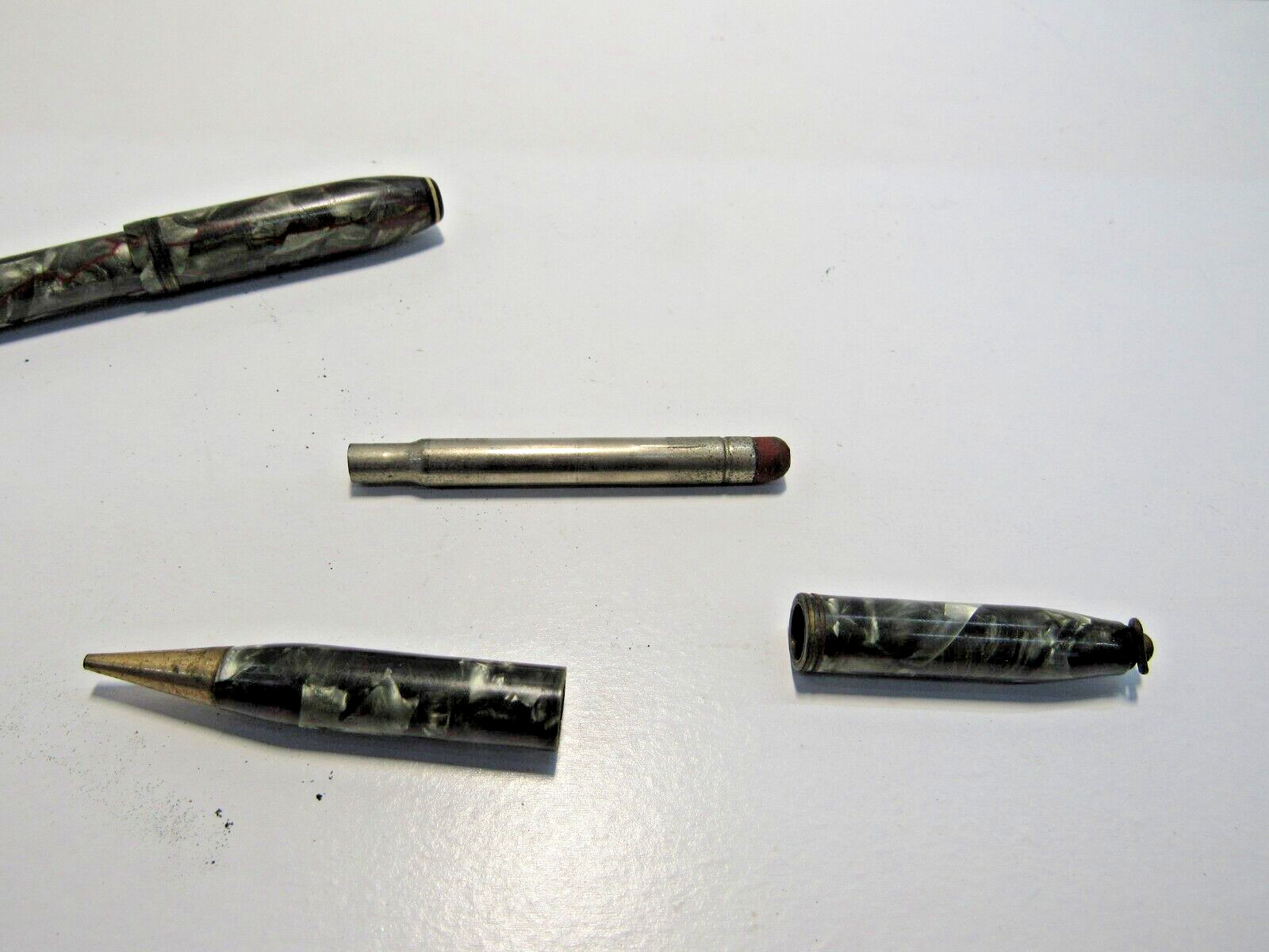 Vintage Wearever Pen and Mechanical Pencil Set Multicolor Celluloid As Is -A9