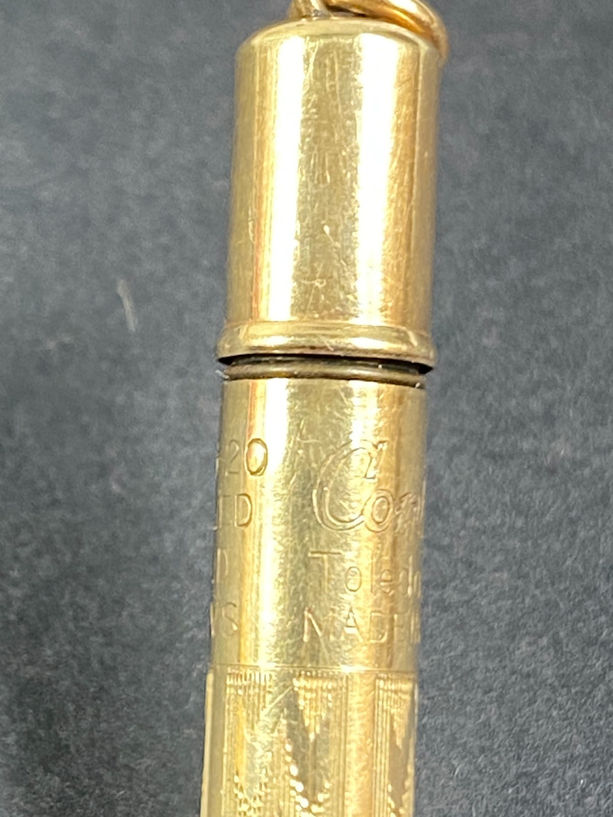 CONKLIN Pat 1920 Mechanical Pencil NO 4RS Ring Top Rolled Gold Toledo Ohio