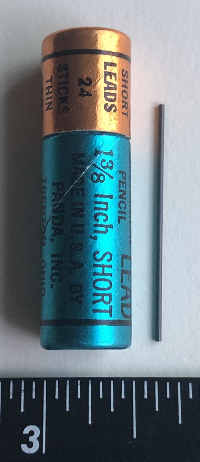 Vintage PANDA Diamond Extruded HB .9mm Mechanical Pencil Lead NOS 24pk Tube USA