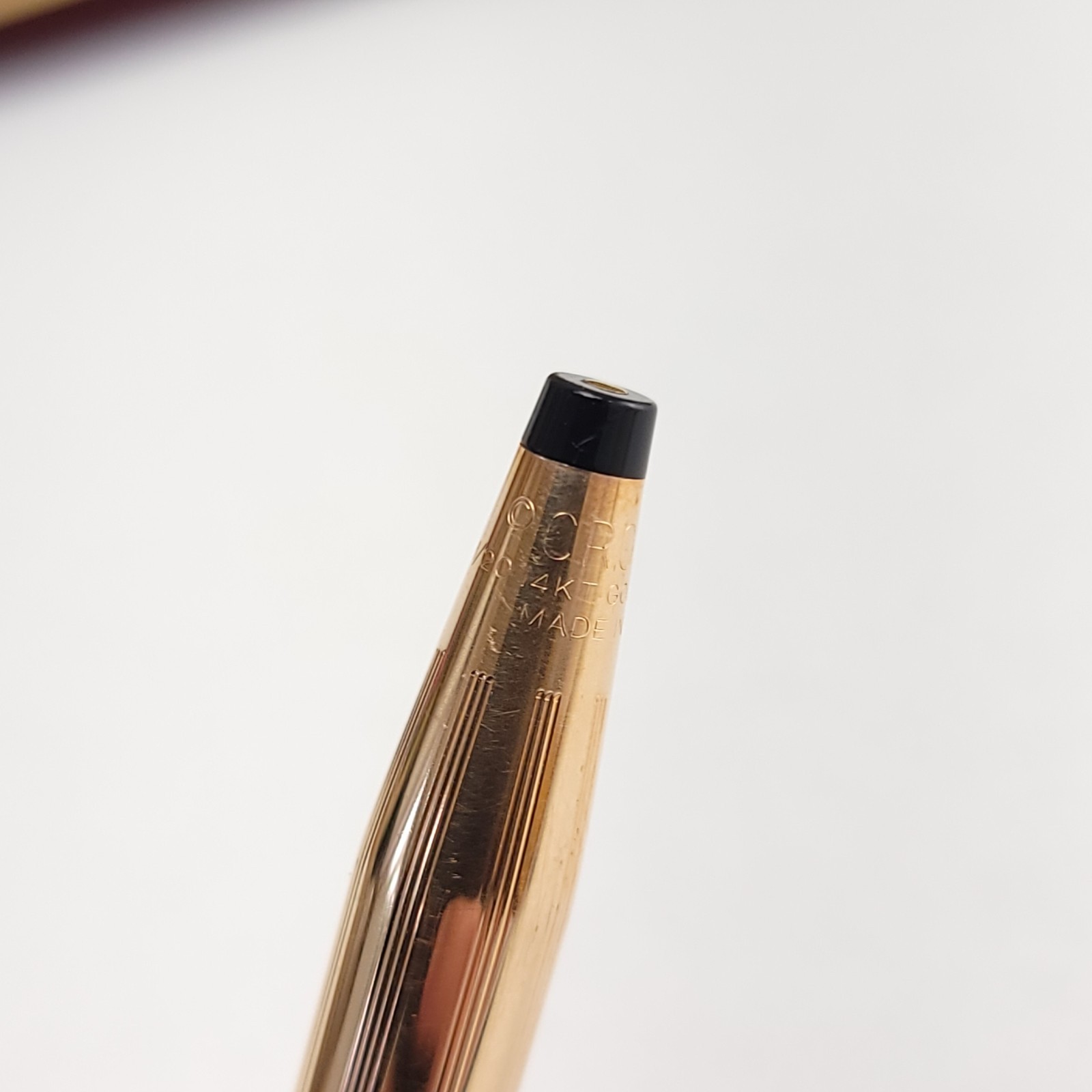 CROSS 14kt Gold Filled Rose Design Pen Needs Cartridge MCM Office Desk