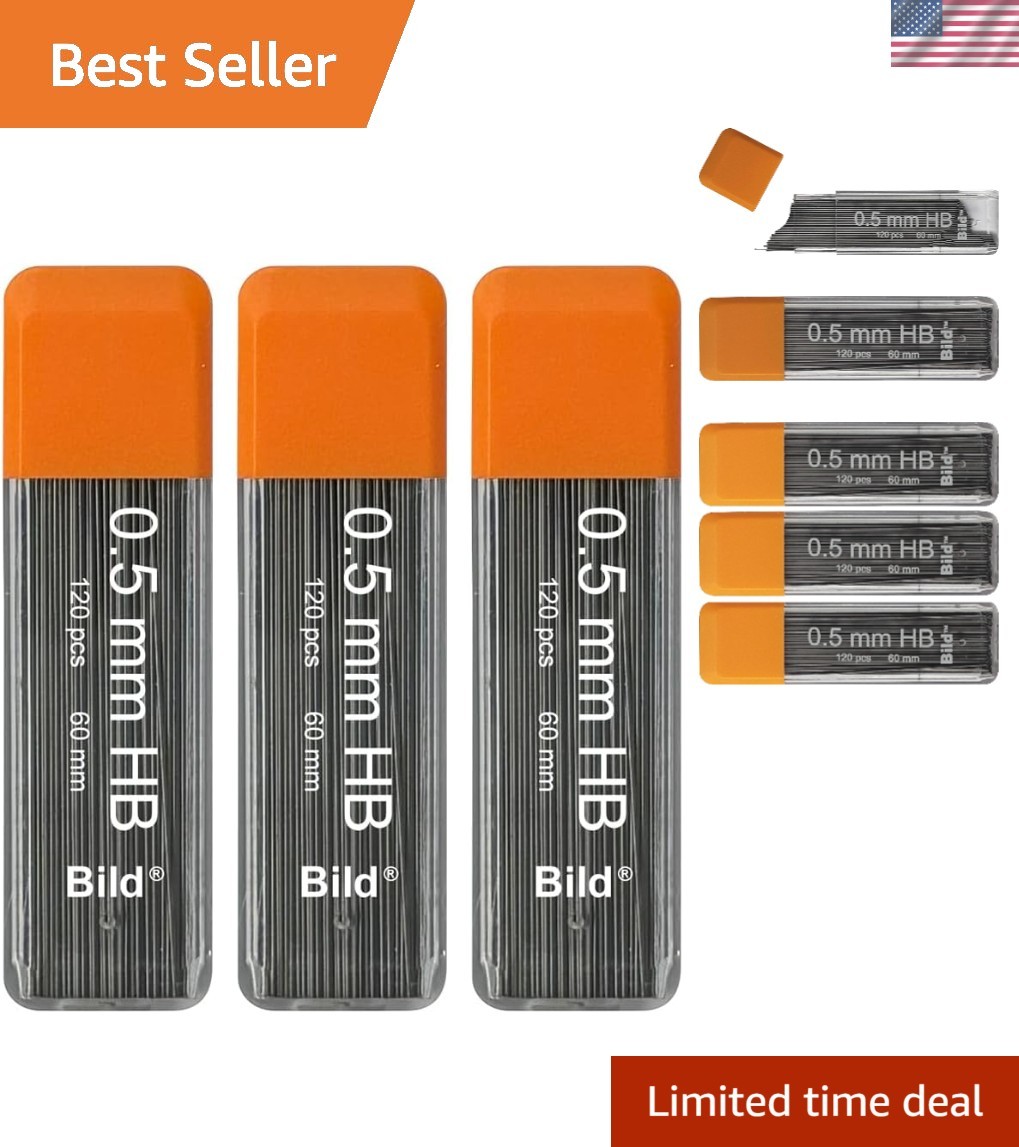 Ambidextrous 0.5mm HB Mechanical Pencil Lead Refills – Consistent Performance