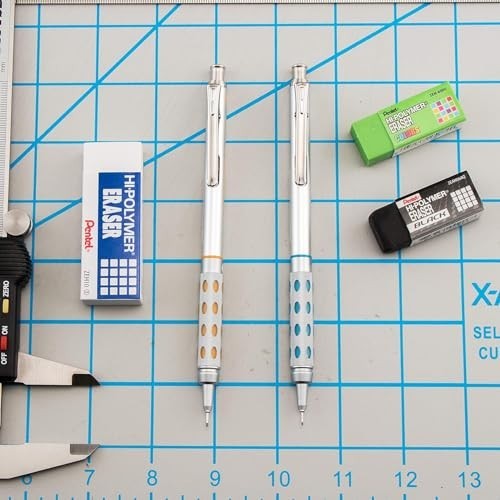 Mechanical Pencil 0.5mm Drafting Metal Grip Retractable Tip Lead Hardness
