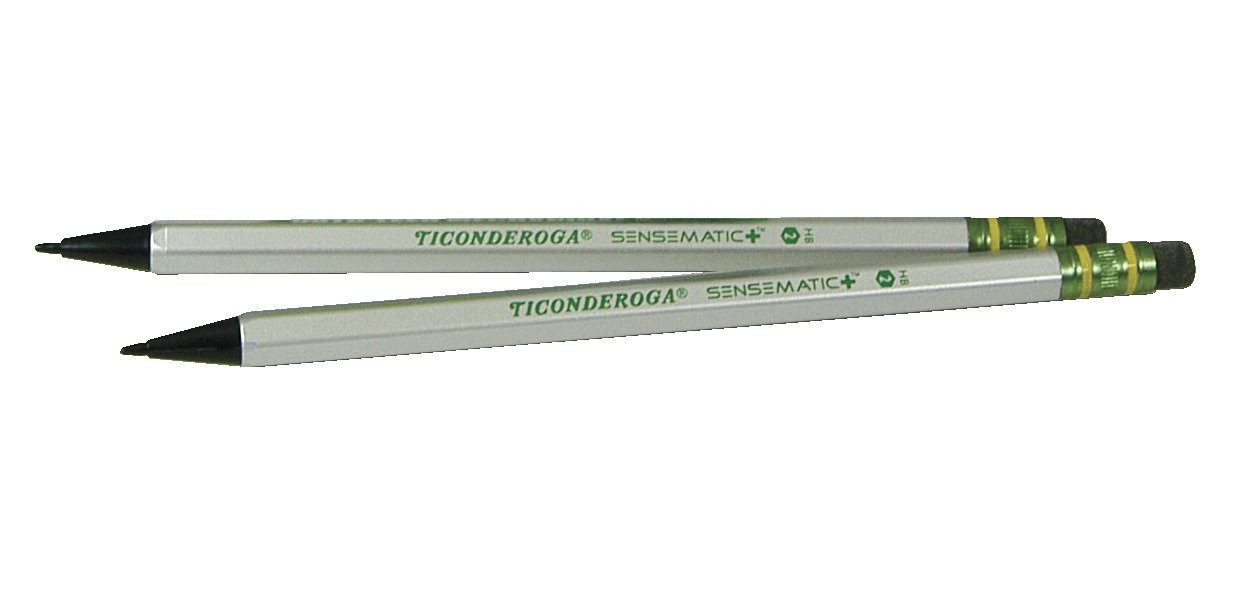 Ticonderoga Sensematic 0.7Mm Automatic Pencil Silver Black Barrel Pack Of 1