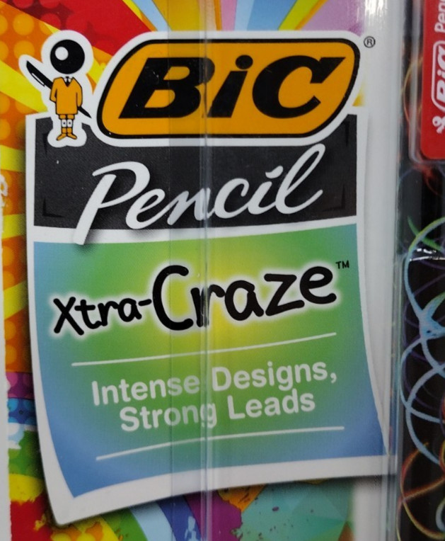 New Old Stock 2014 BIC Xtra Craze Intense Design 4 Pack Mechanical Pencils Lot 2