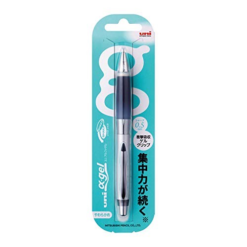 Uni Alpha-Gel Shaker Mechanical Pencil -/Soft Grip 1 Count (Pack of 1) Black