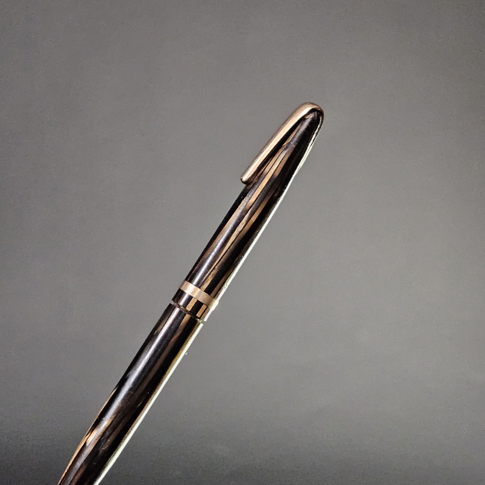 Vintage Brown 40s Sheaffer 400 Twist Mechanical Pencil Celluloid Gold Trim
