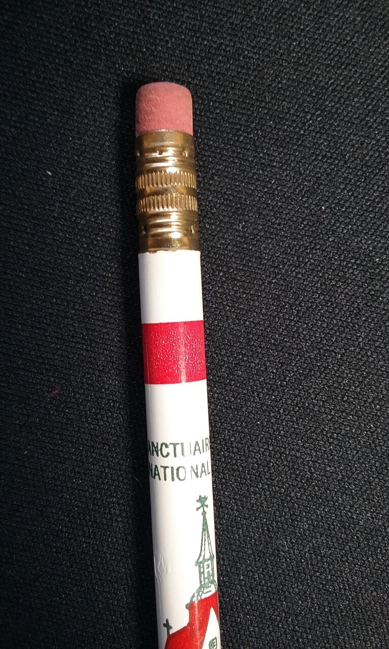 Vtg Quebec Souvenir Pencil Le sanctuaire A D 1714 The Shrine Cap-de-la Madeleine