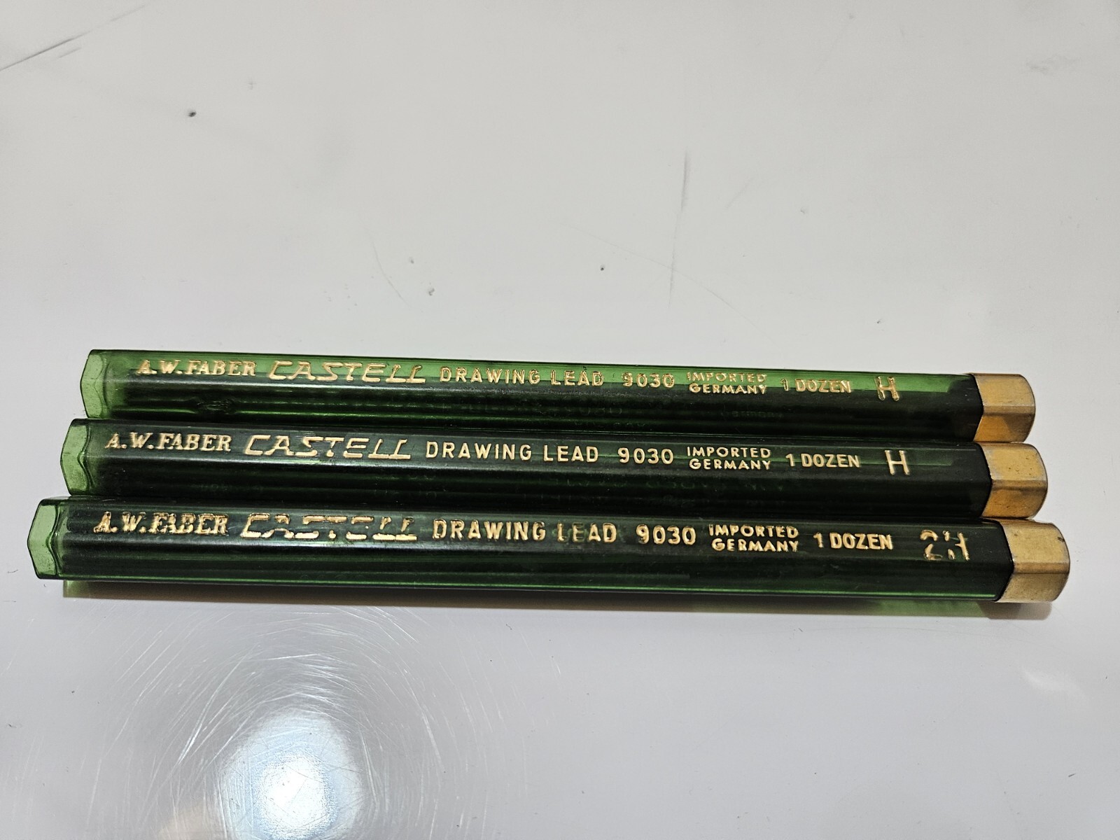 A.W. Faber Castell Refill Leads Made in Germany 9030 H & 2H Some Partial Leads