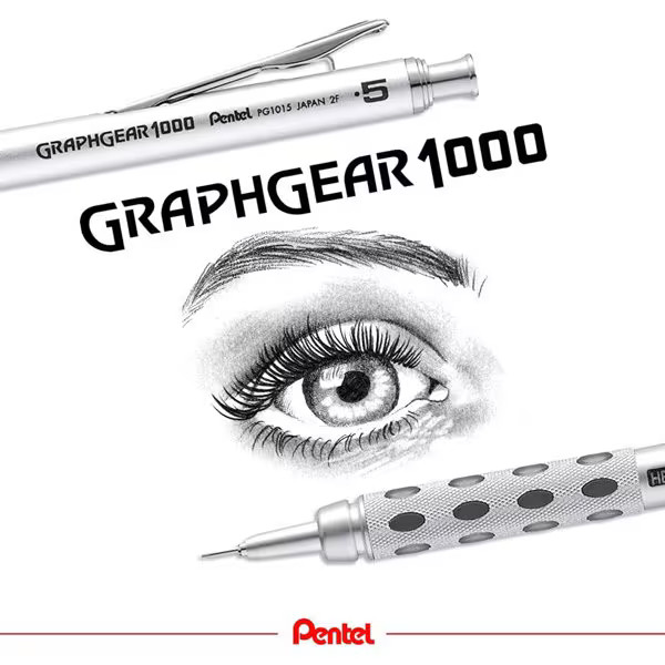 Drafting Pencil 0.5mm Pentel PG1015 Graph Gear 1000 Mechanical Japan free ship