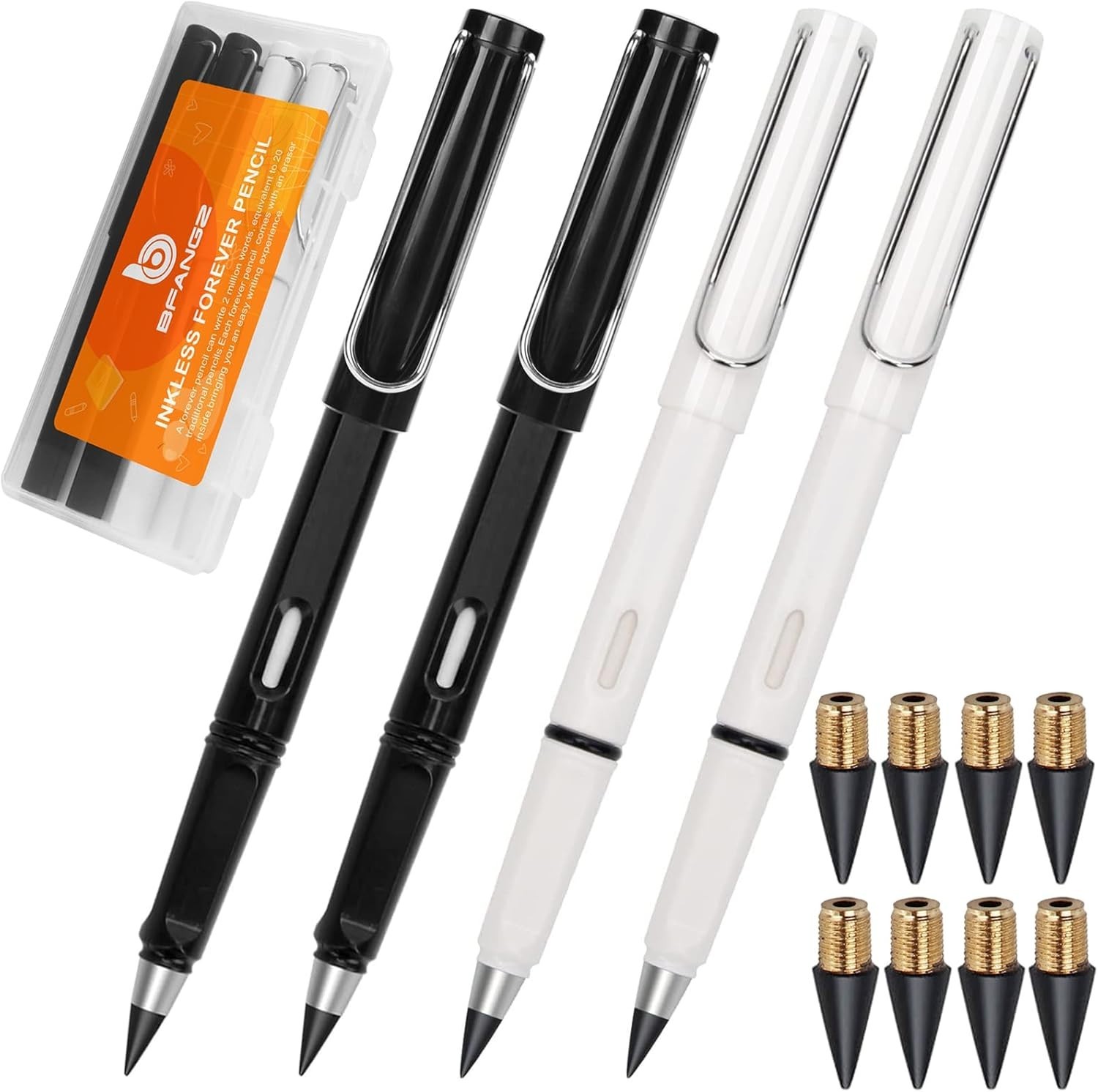 Everlasting Pencils,Inkless pen,lapiz infinito,No Sharpen 0.7mm, 4Pcs Pencils…