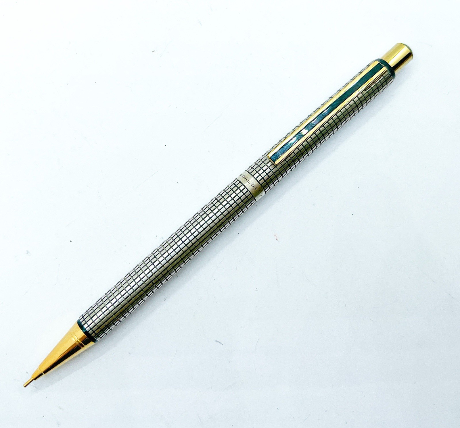 NOS Sailor Sterling Silver 925 Mechanical Pencil 0.5mm 0.5 Gold Trim