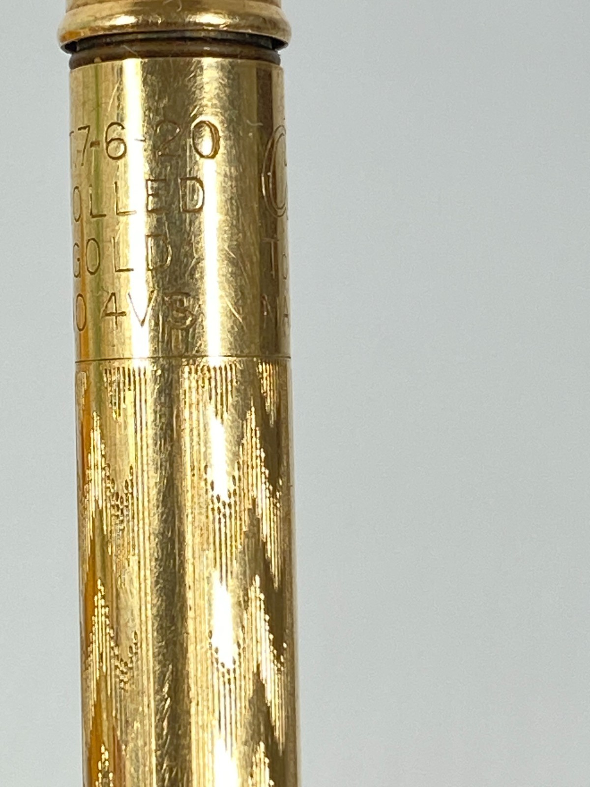 CONKLIN Pat 1920 Mechanical Pencil NO 4RS Ring Top Rolled Gold Toledo Ohio