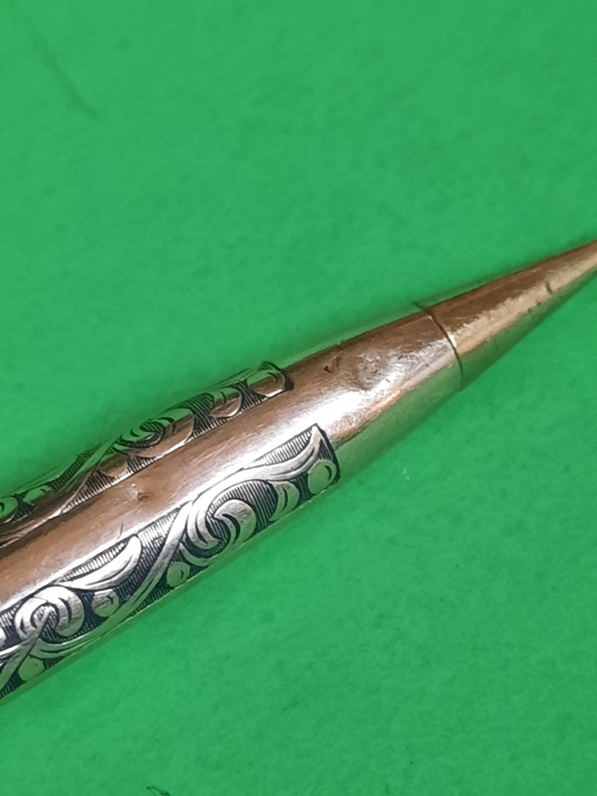 Vintage Sheaffer 12K Gold Filled Mechanical Pencil Ornate Engraved Floral Works!
