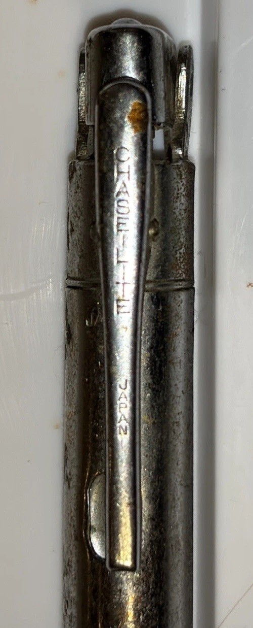 Vintage Chase Lite U.S.A. Lighter/Working Mechanical Pencil Combination