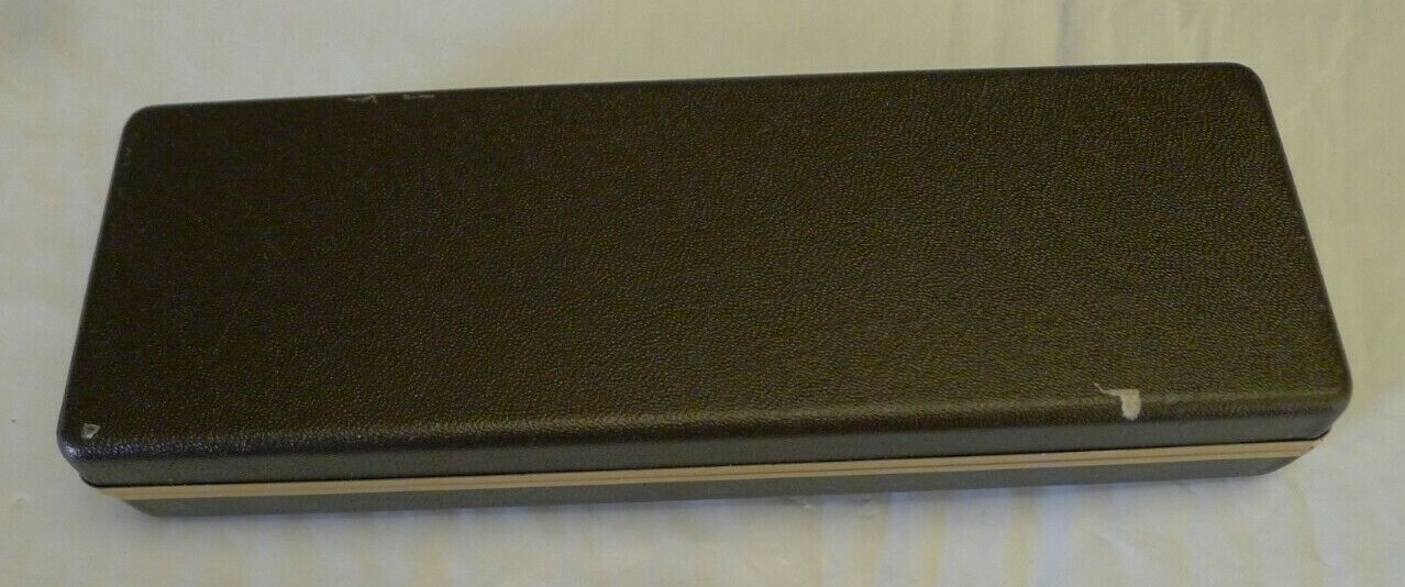 Cross 14 KT Gold Filled Hinged Case & Manual, 1970’s – NO Pen or Pencil