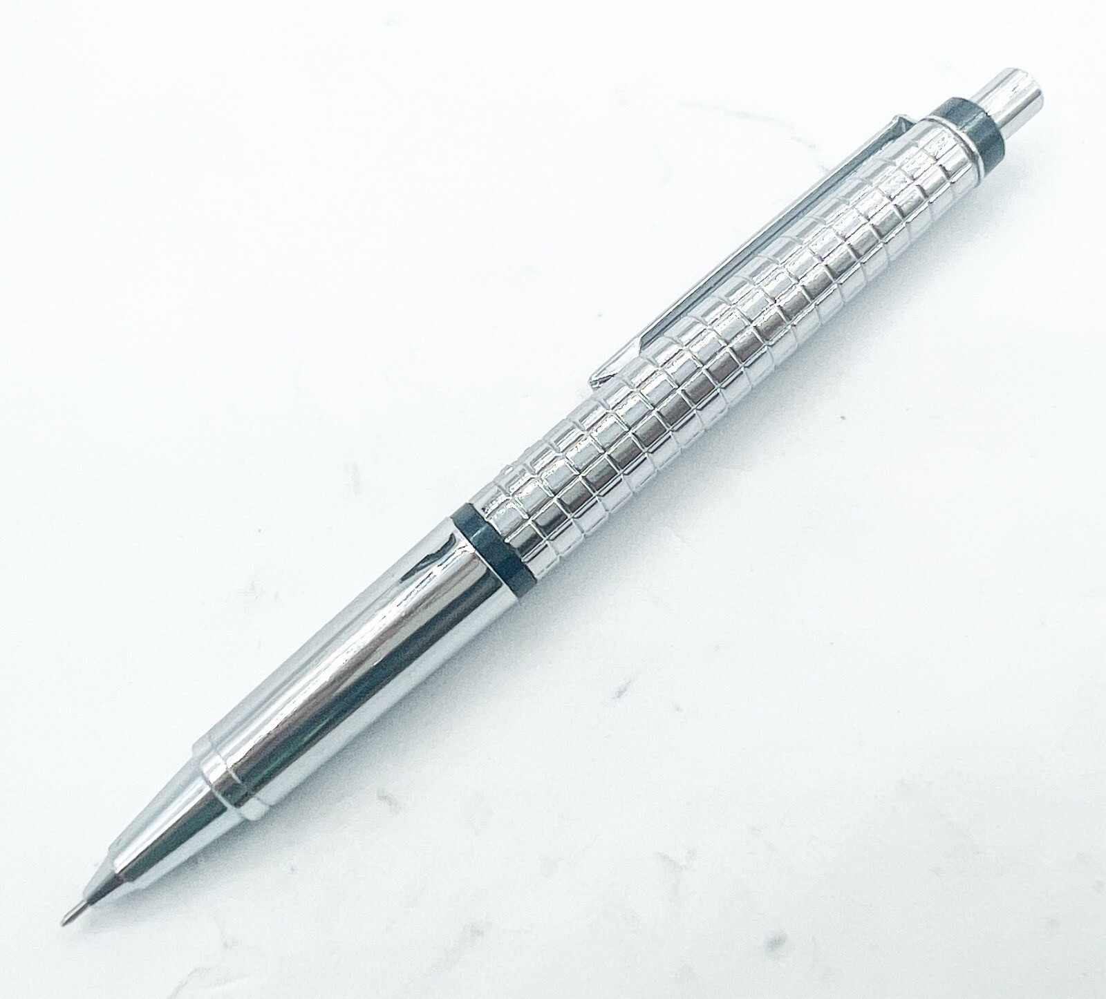 Jib Colleen retractable Tip double push 0.5mm Mechanical Pencil Silver Color
