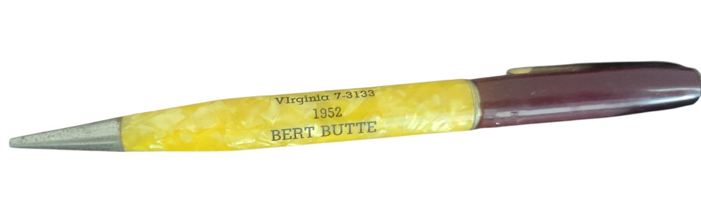 Hybl Tobacco Co. Rite Point Mechanical Pencil 1940-1950 Advertising Bert Butte