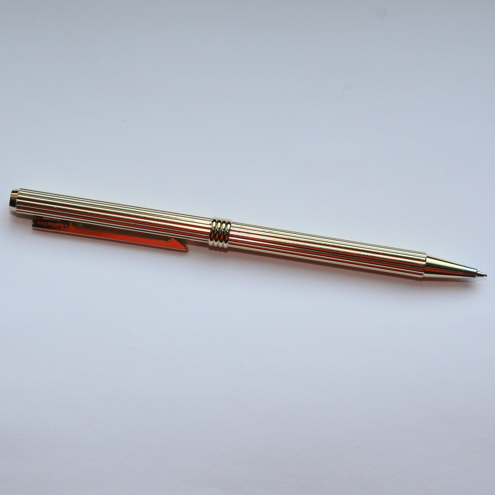 Vintage CHRISTIAN DIOR Gold Plated 925 Sterling Silver Mechanical Pencil RARE 🔥