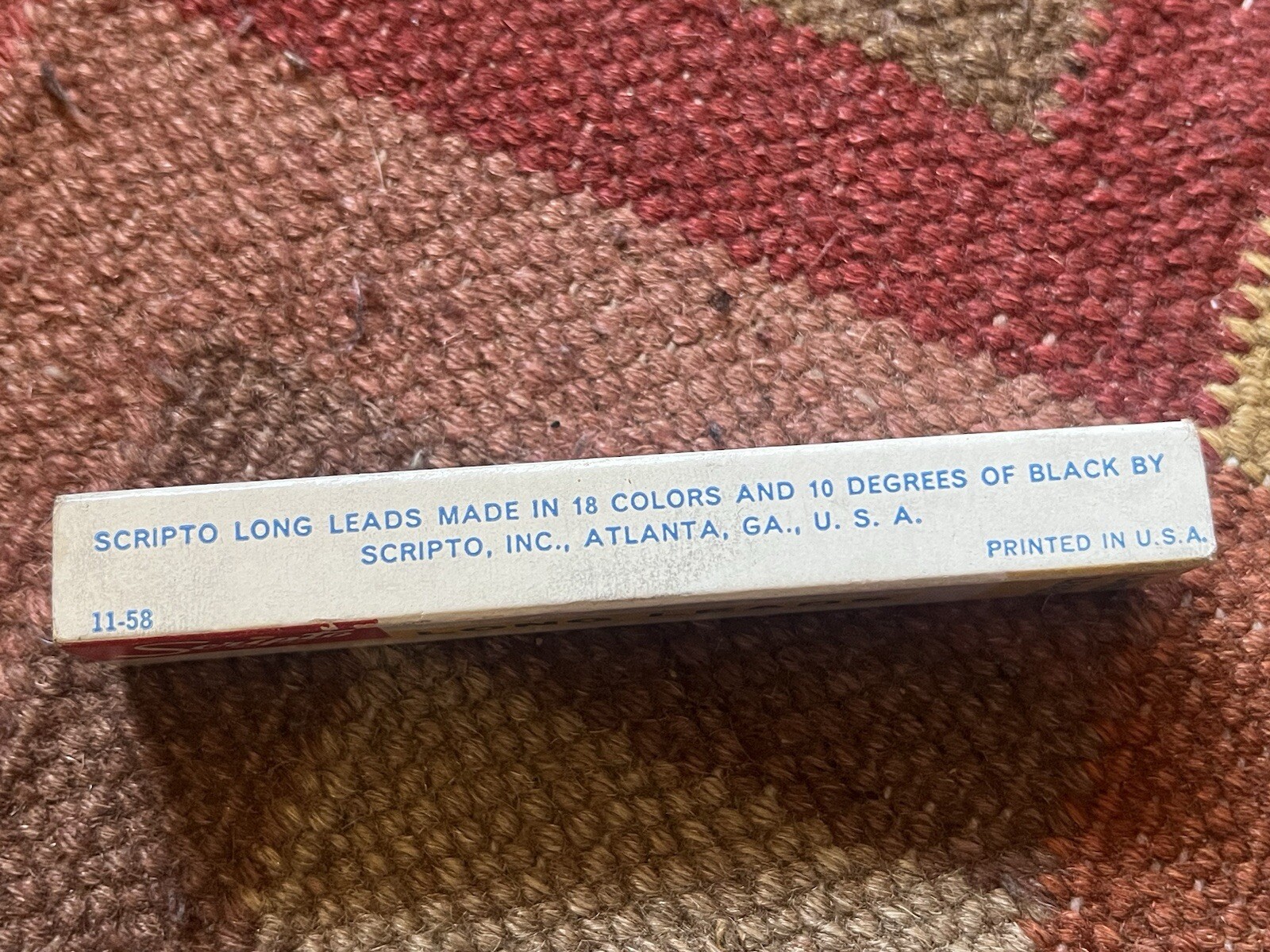 Vtg Scripto Long Lead Refills Sticks • Black E650 4″ (.046″ dia) 56 Sticks