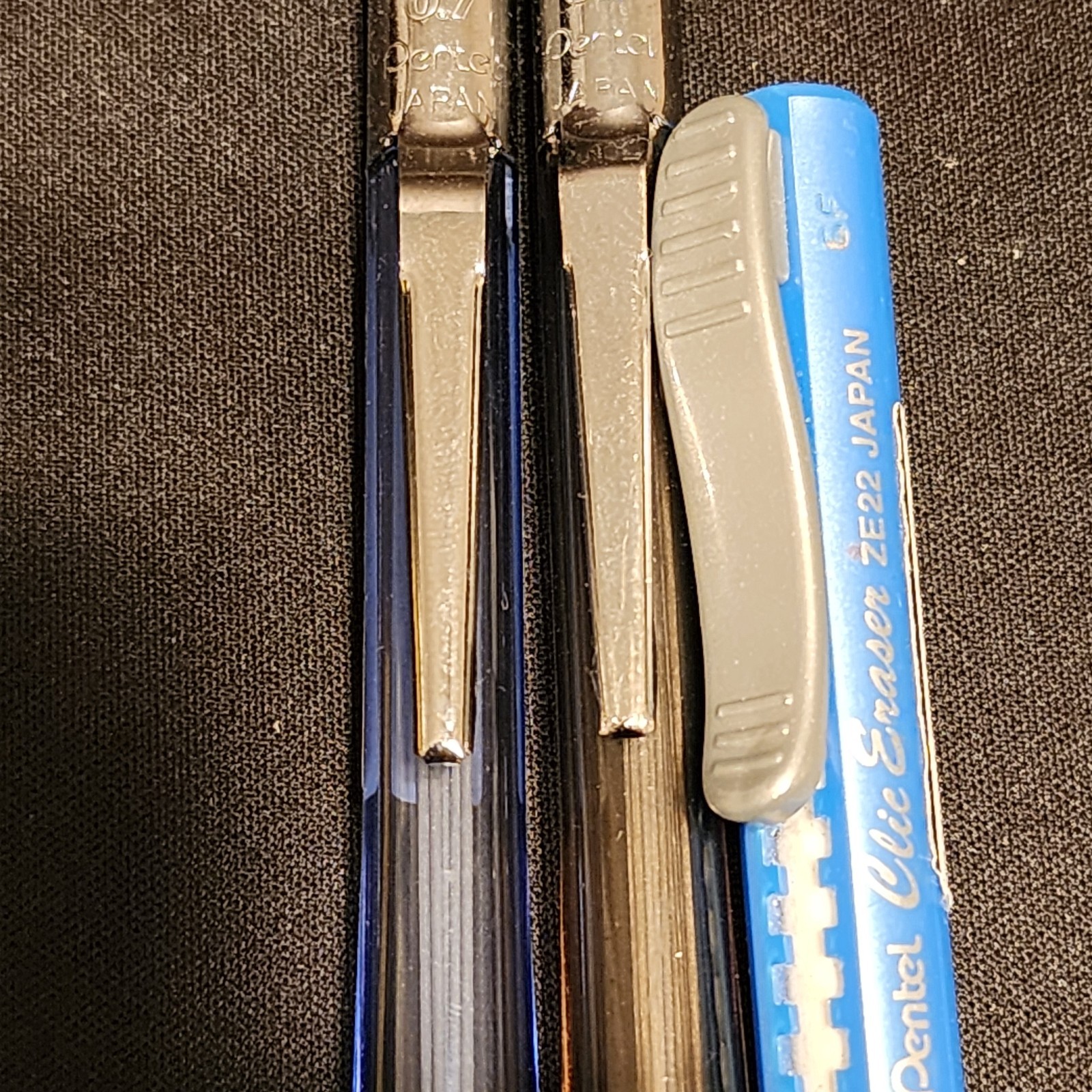 Pentel Lot PD345, PD347-TC Quicker Clicker Mechanical Pencil Grip & Clic Eraser