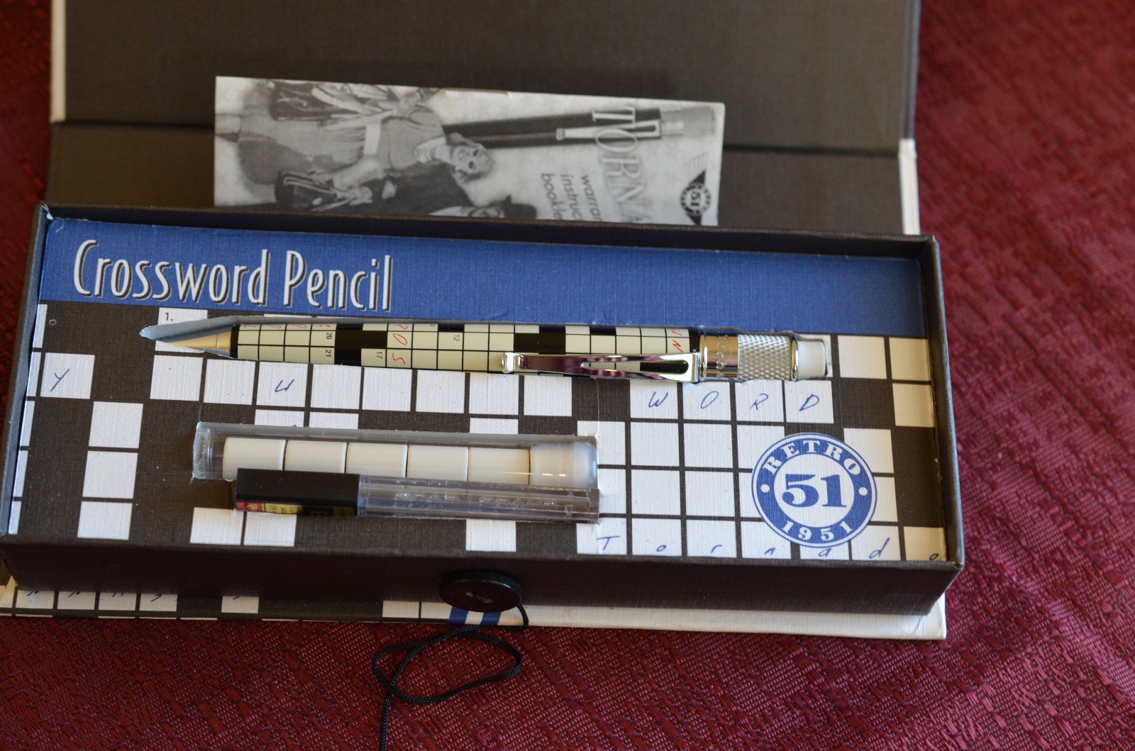 Retro 51 1951 Tornado Crossword Puzzle Pencil new in box