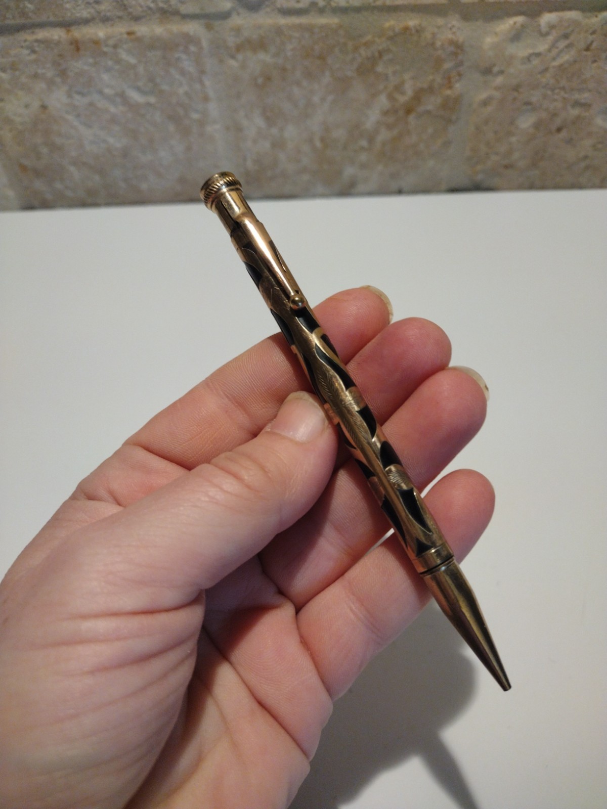 VTG Morrison’s 1/40th 14K Gold GF Filigree Overlay Mechanical Pencil Not Scrap