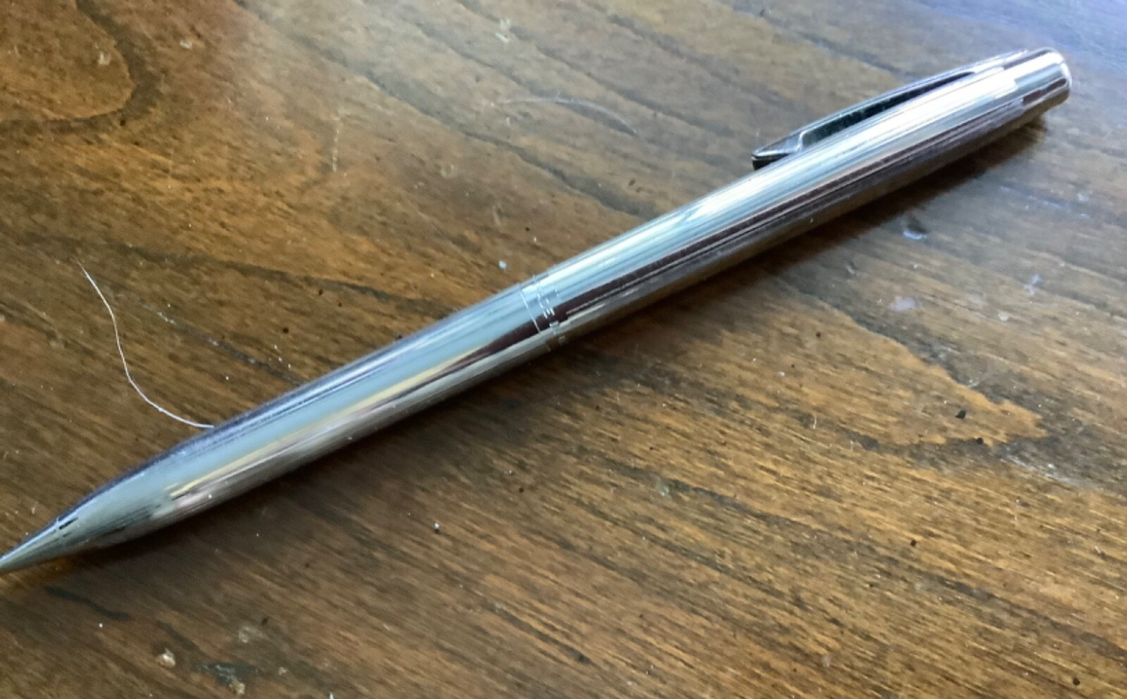 2 SHEAFFER White Dot Chrome Mechanical Pencils 1960’s-1970’s