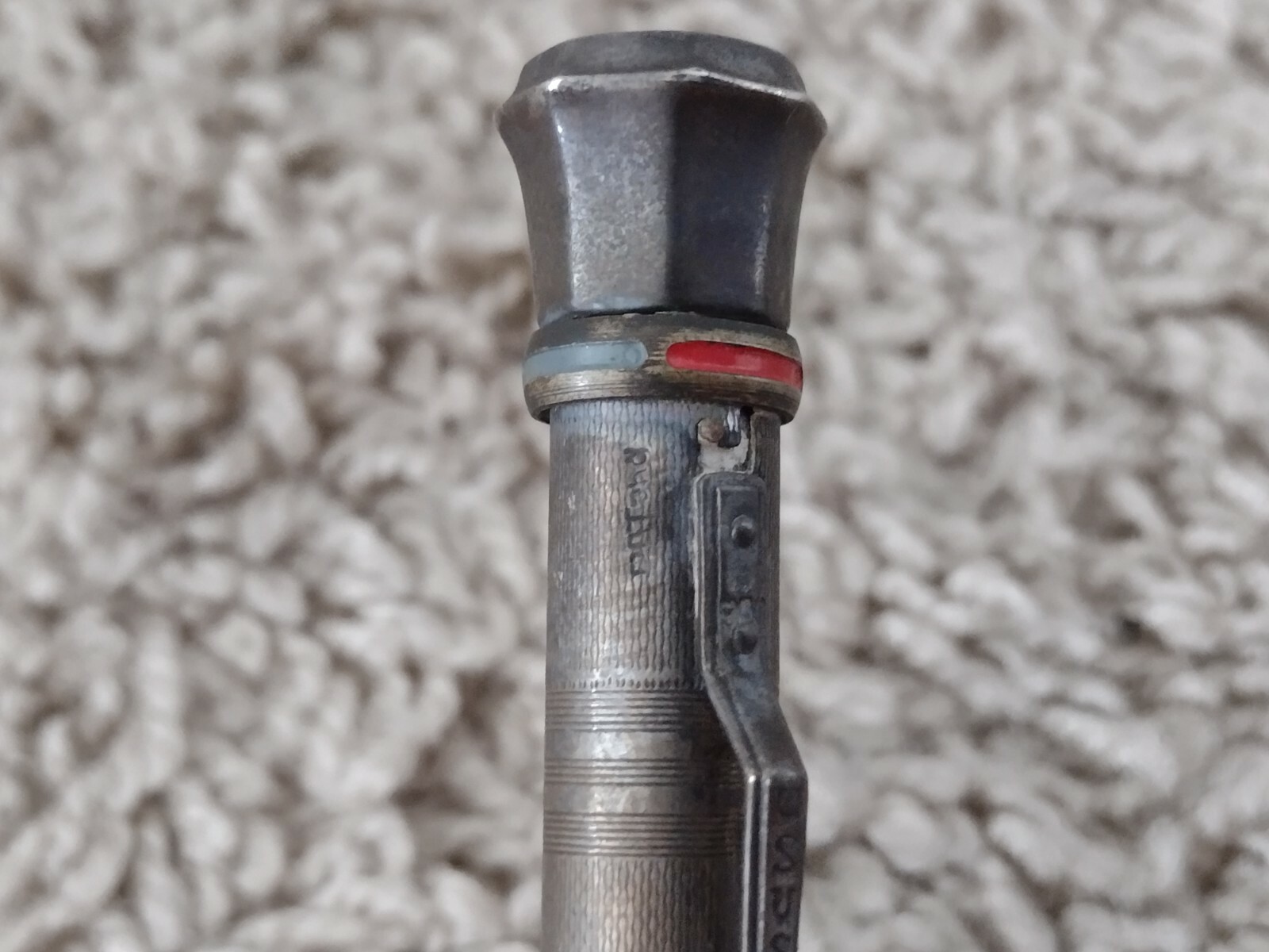 Antique USUS 900 Coin Silver Mechanical Pencil 4 Color Twist Fully Functioning