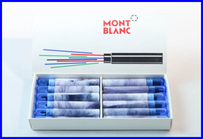 VIOLET 1.5 mm MONTBLANC PIX 45 mm lead pencil refills in original tube 1960ies