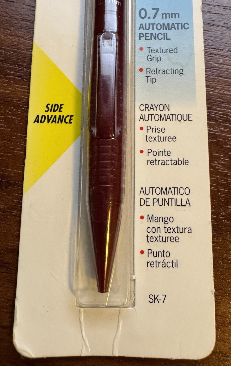 Berol Automatic Pencil Side Klick Vintage 1993 – 1 Pencil Maroon Barrel 0.7 mm