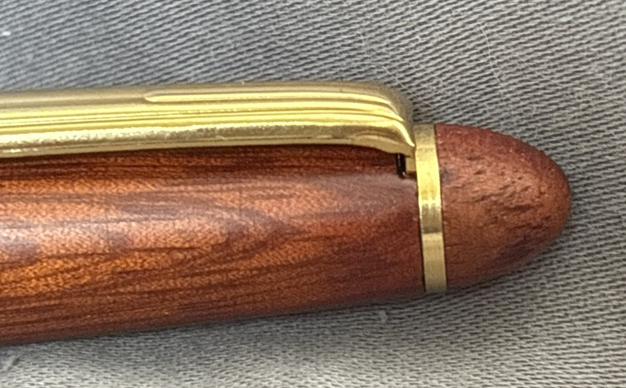 Dade Paper branded Mechanical Rosewood Wooden Pencil Plastic Tube