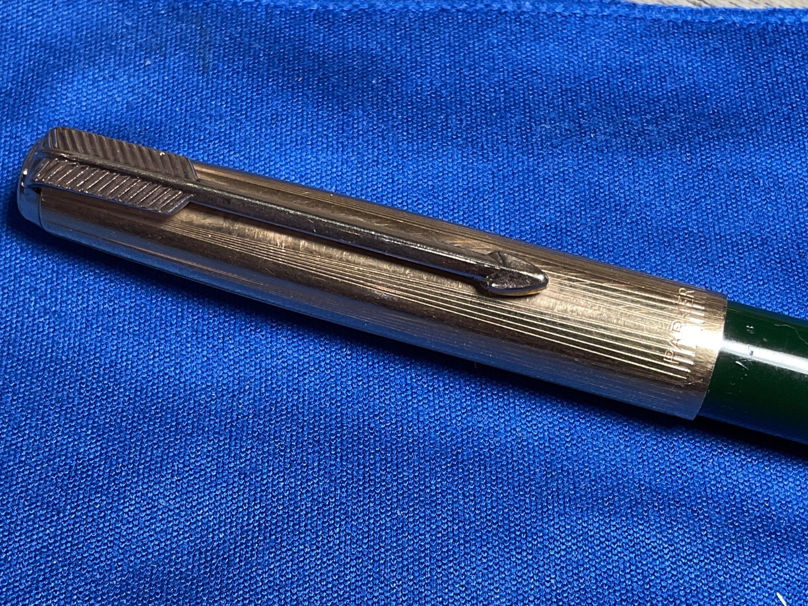 Vintage Parker Mechanical Pencil Black Barrel 1/10 12K Gold Filled Cap USA