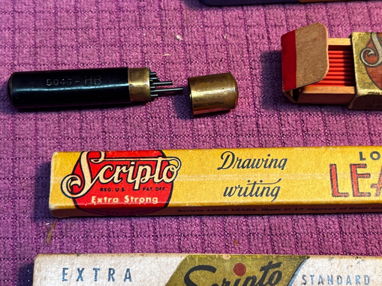 Vintage Lot of Assorted Leads, And Mechanical Pencil.