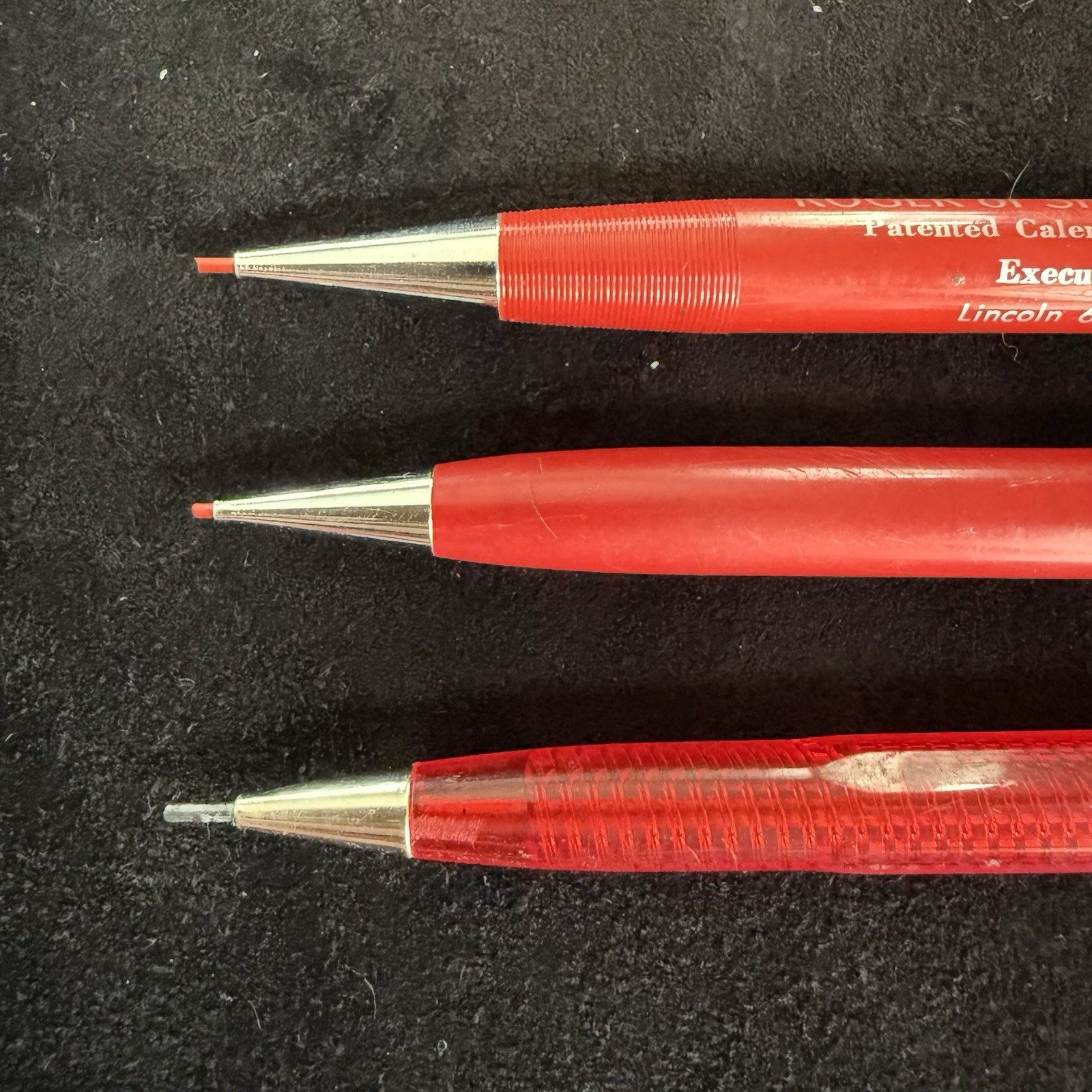 Lot Of 6 Vtg Pencils-Lead Clutch Staedtler-Noris 777(German)-Pentel-Scripto More