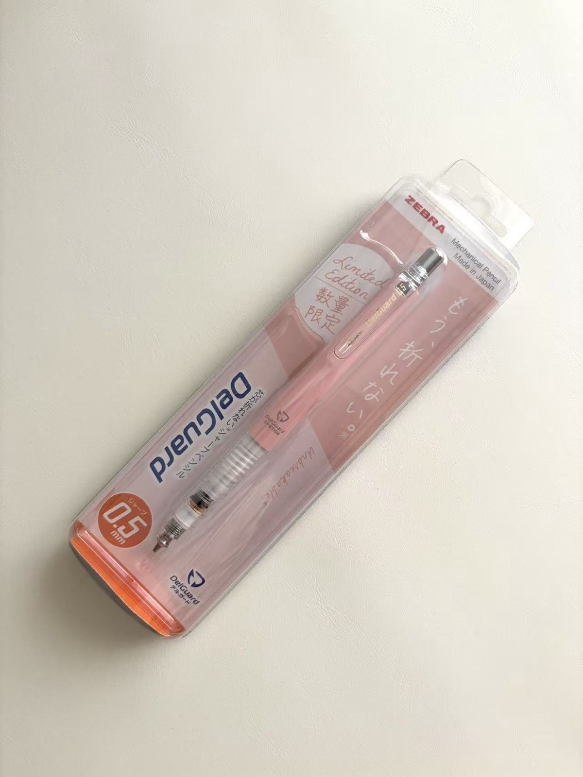 ZEBRA DelGuard 0.5mm Mechanical Pencil Soft Pastel Series 6 Colors Set Limited