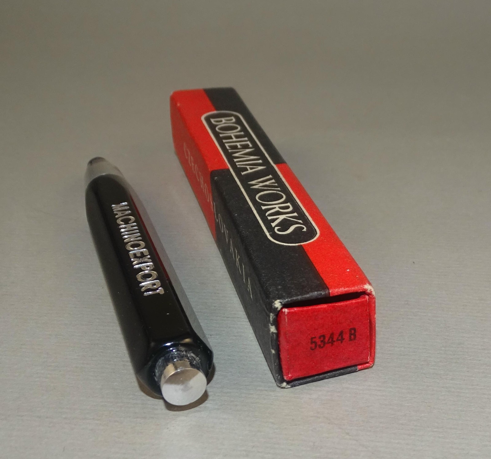Vintage BOHEMIA WORKS 5344 B Fat Mini 5,6mm Mechanical Pencil + Some Leads
