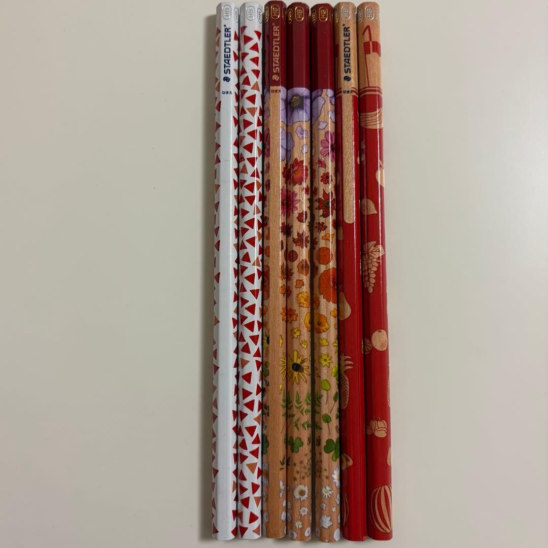 Staedtler Hexagonal Drawing Pencil Hb 7 Piece Set Red Series