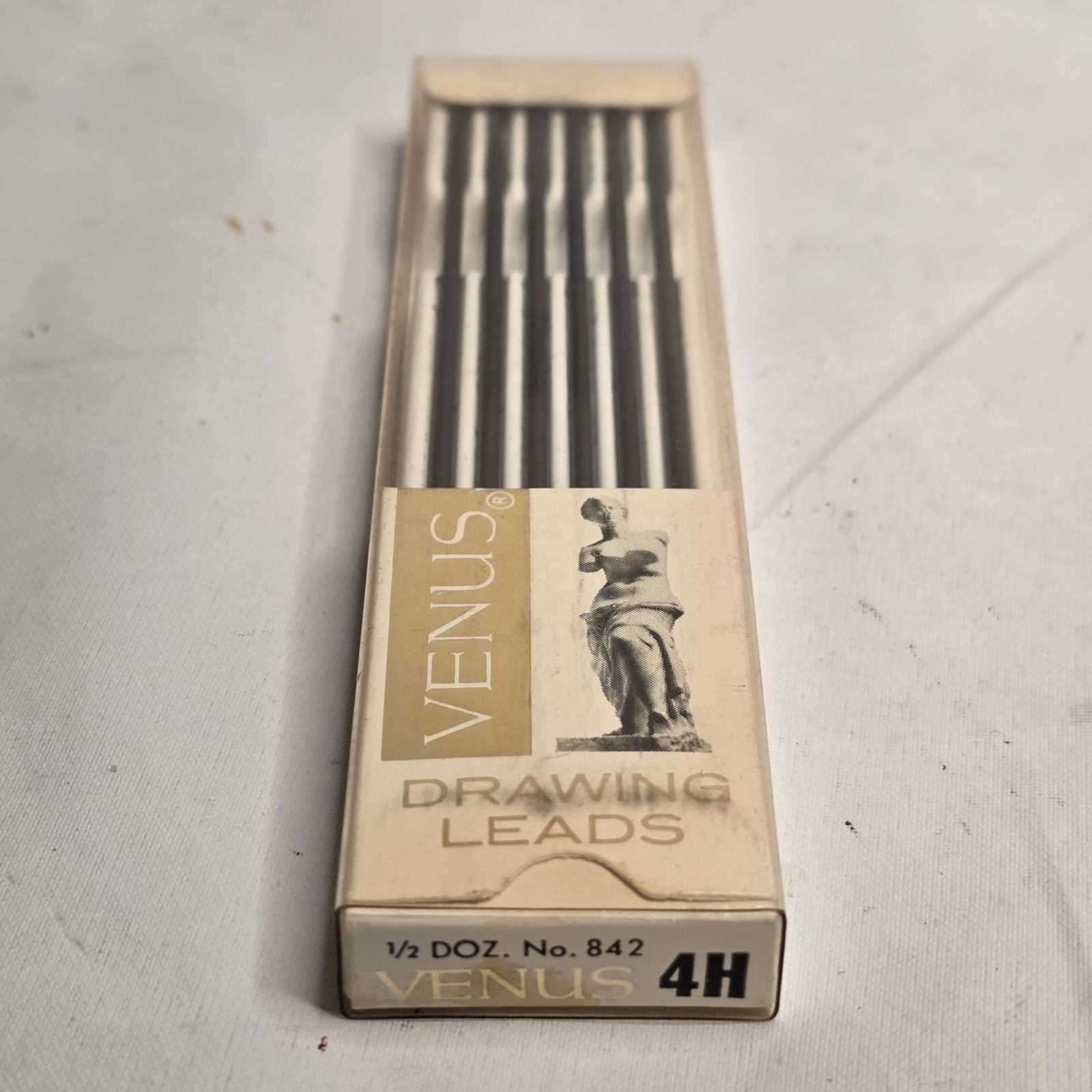 Venus 4H Drawing Leads Vintage Box Of 6 Leads #842 In Original Case