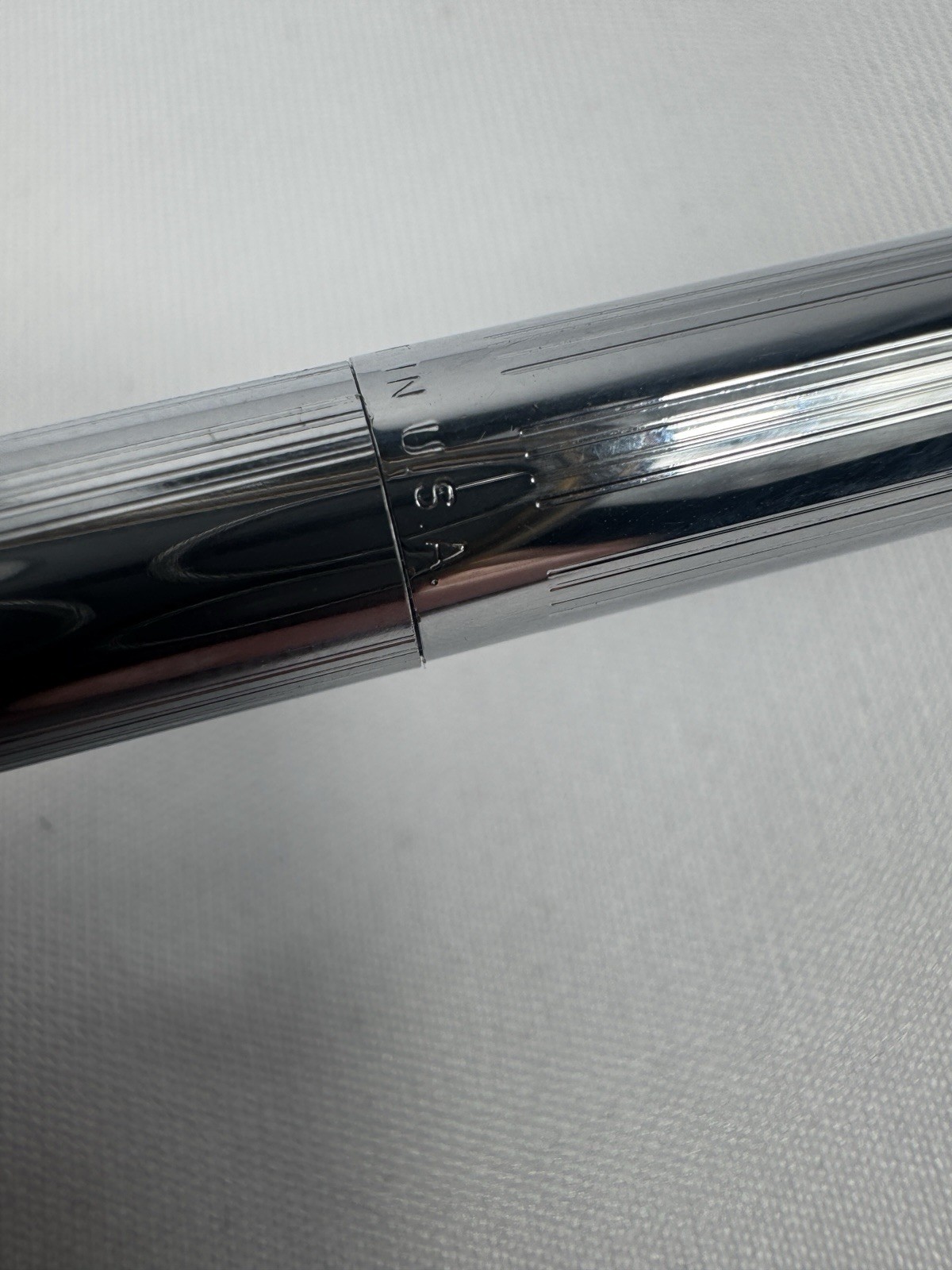 Vintage Sheaffer Chrome Mechanical Pencil Silver Tone White Dot Made In USA