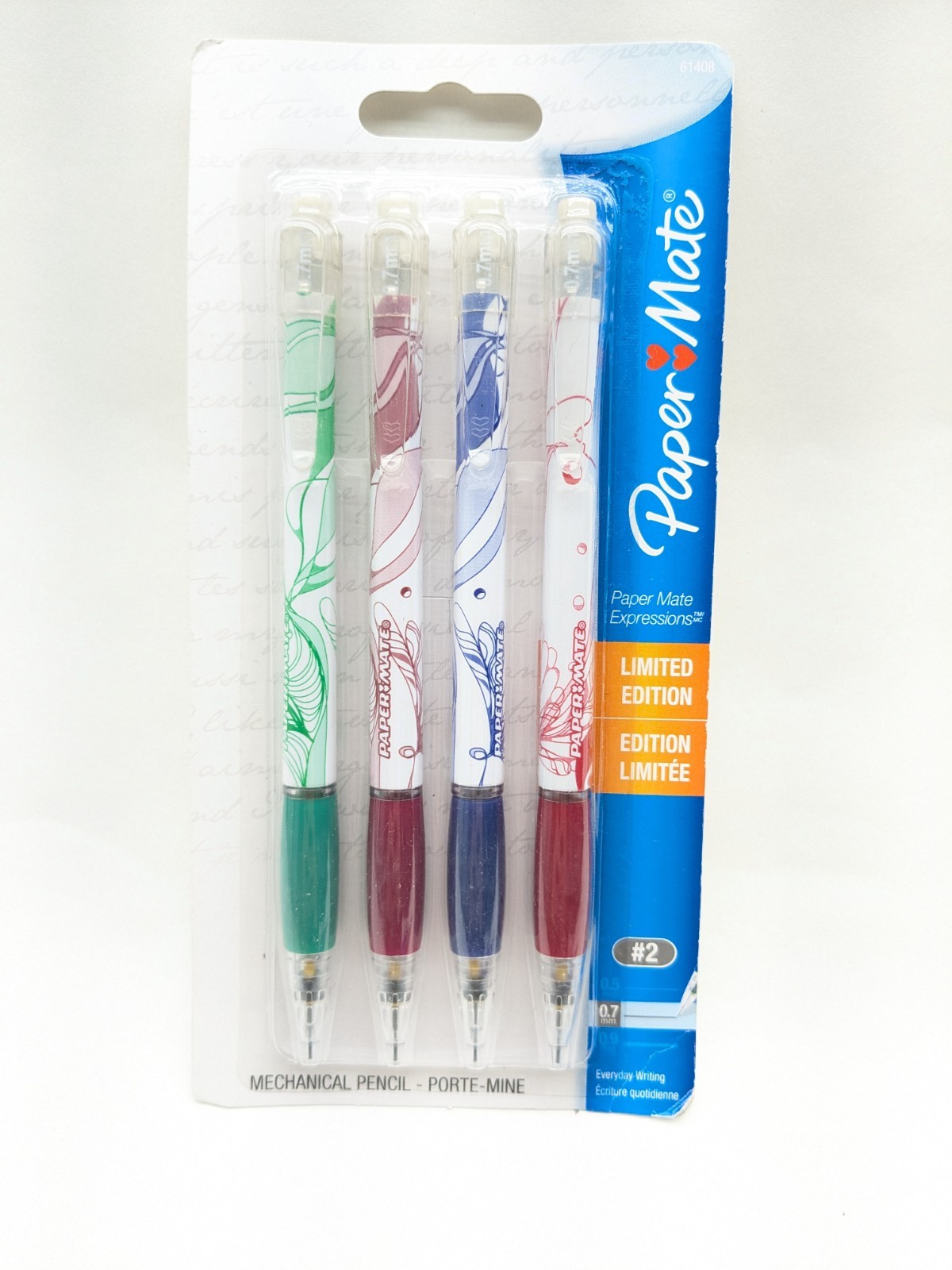 Paper Mate EXPRESSIONS Mechanical Click Pencil HB #2 0.7 mm 61408 New Limited Ed