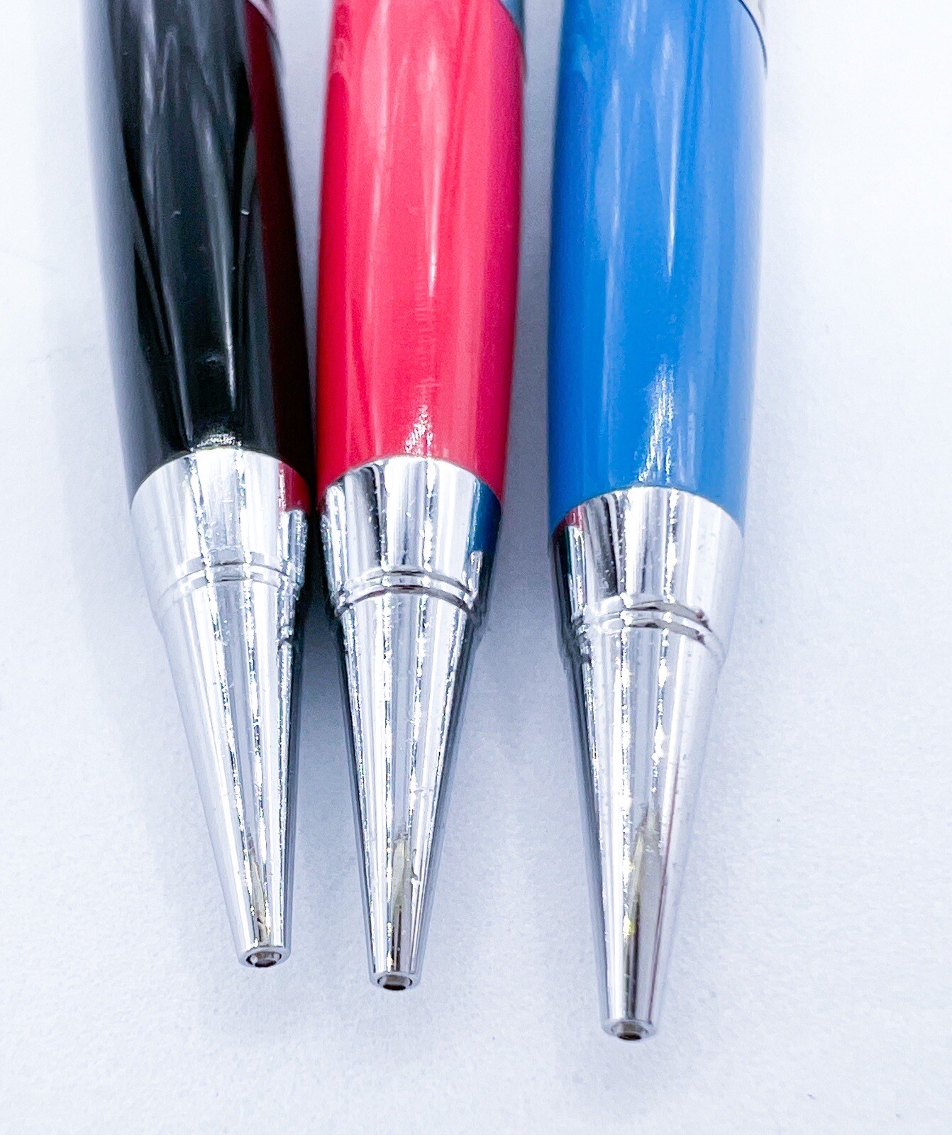 NOS Newman 3pcs Etched Mechanical Pencil 0.5mm retractable sliding sleeve