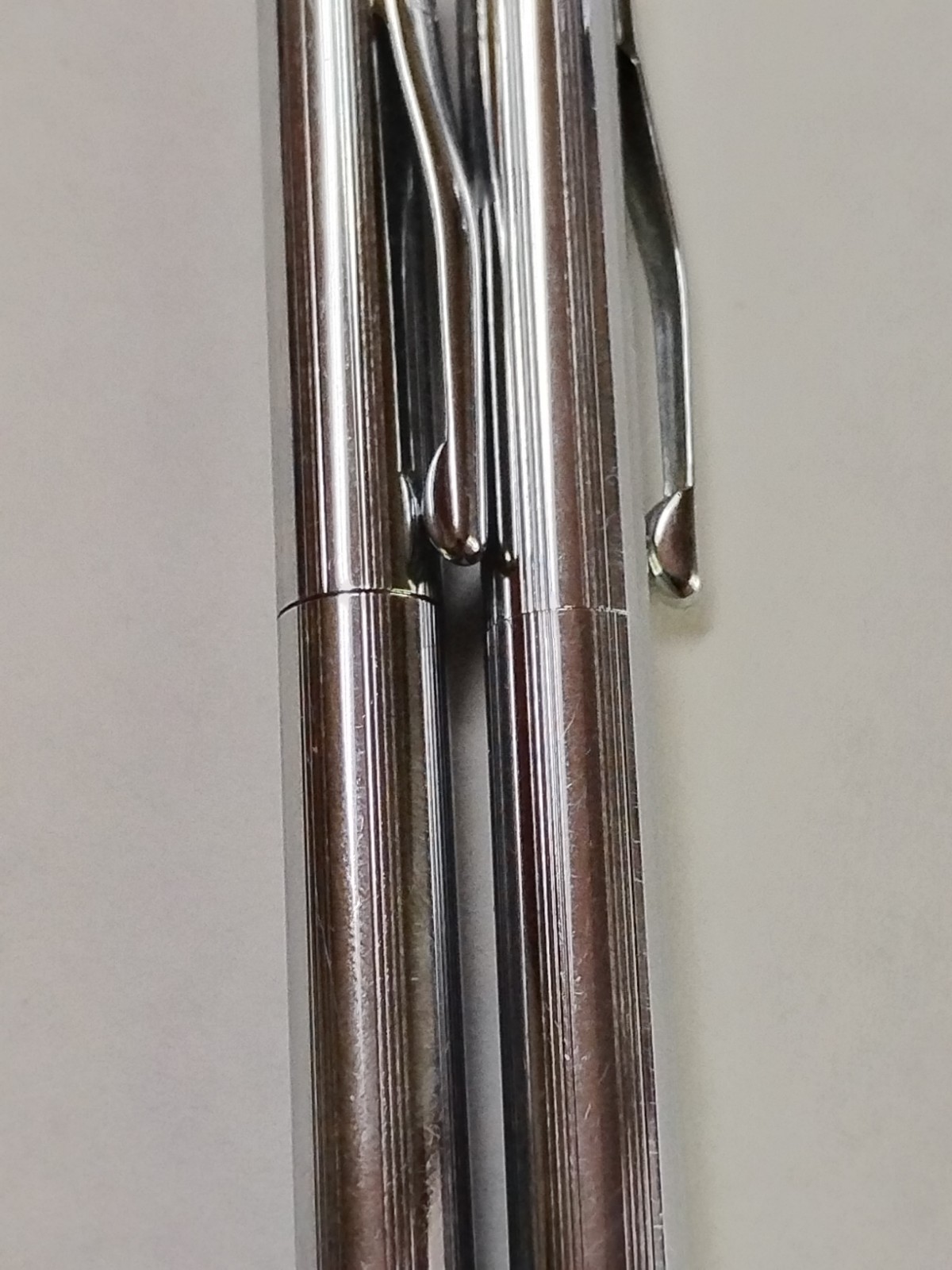 Vintage Cross Silver Chrome Mechanical Pencil and Pen Set Made in USA #P10