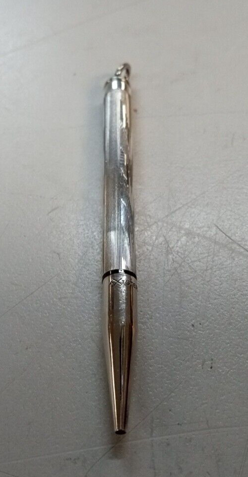 Vintage AXT 925 sterling silver small mechanical pencil PENDANT COLLECTORS USA