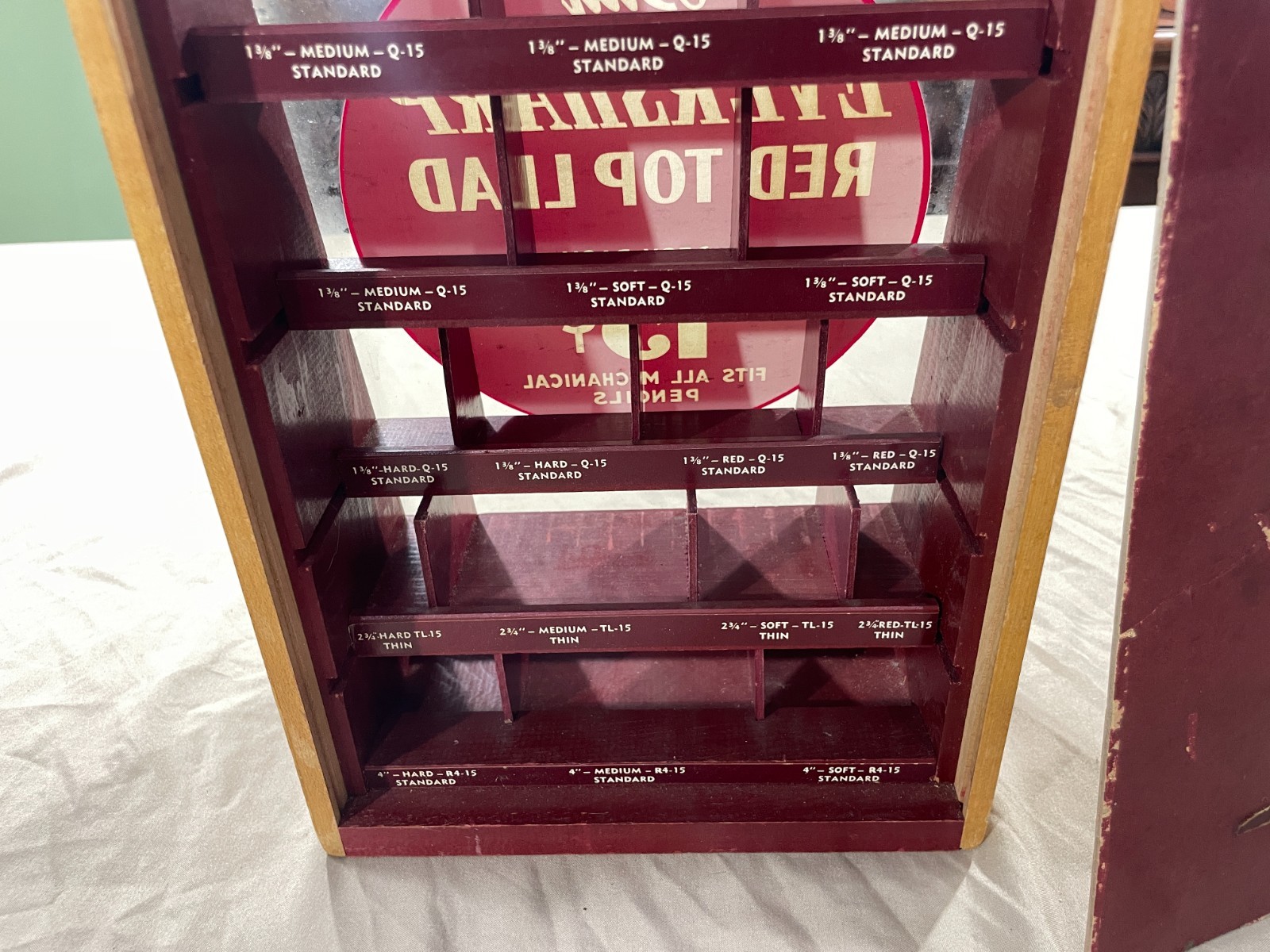 Vintage WAHL Eversharp General Store Countertop Pencil Lead Display Case ~ ExC