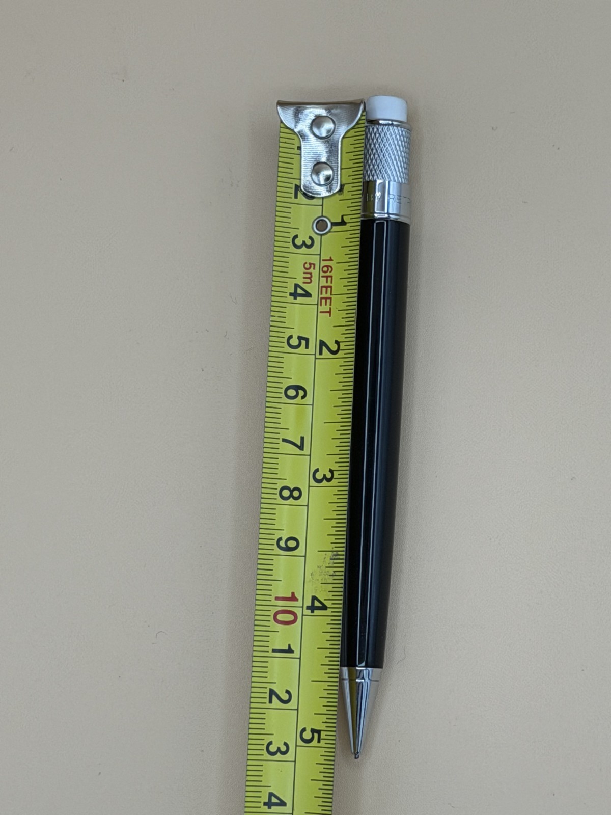 Retro 51 Tornado Black Lacquer 1.15mm Mechanical Pencil Chrome Works