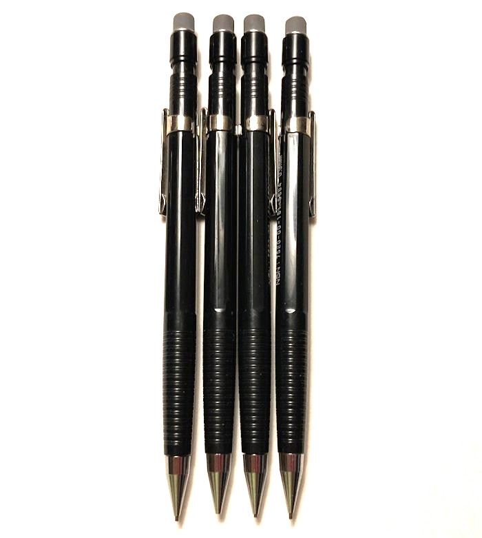 Skilcraft Vintage Mechanical 0.9mm Twist Pencil Government Black Gray Eraser Top