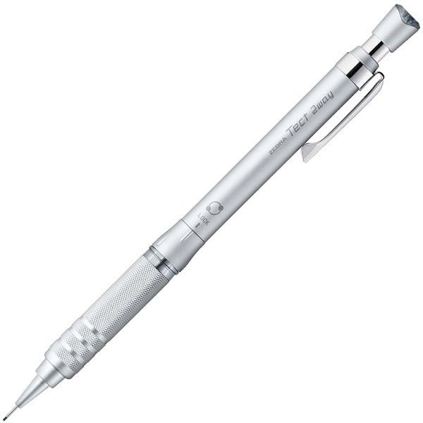 ZEBRA Tect 2-Way RO Drafting Mechanical Pencil 0.5mm Metal Silver P-MA141-MS