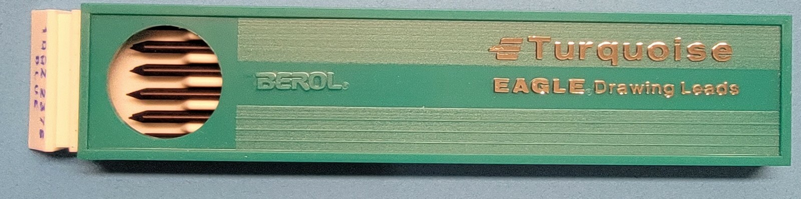 TURQUOISE EAGLE DRAWING LEADS 2376 BLUE 12 LEADS BEROL ( NEW OLD STOCK)